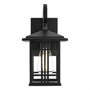 Elegant Lighting Harley 12&quot Outdoor Wall Sconce in Black