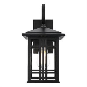 Elegant Lighting Harley 14&quot Outdoor Wall Sconce in Black
