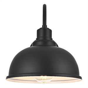 Elegant Lighting Aron 9.5&quot Outdoor Wall Sconce in Black