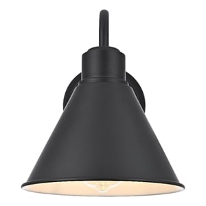 Elegant Lighting Colton 8&quot Outdoor Wall Sconce in Black