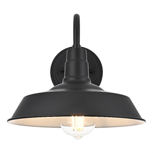 Elegant Lighting Franco 10&quot Outdoor Wall Sconce in Black