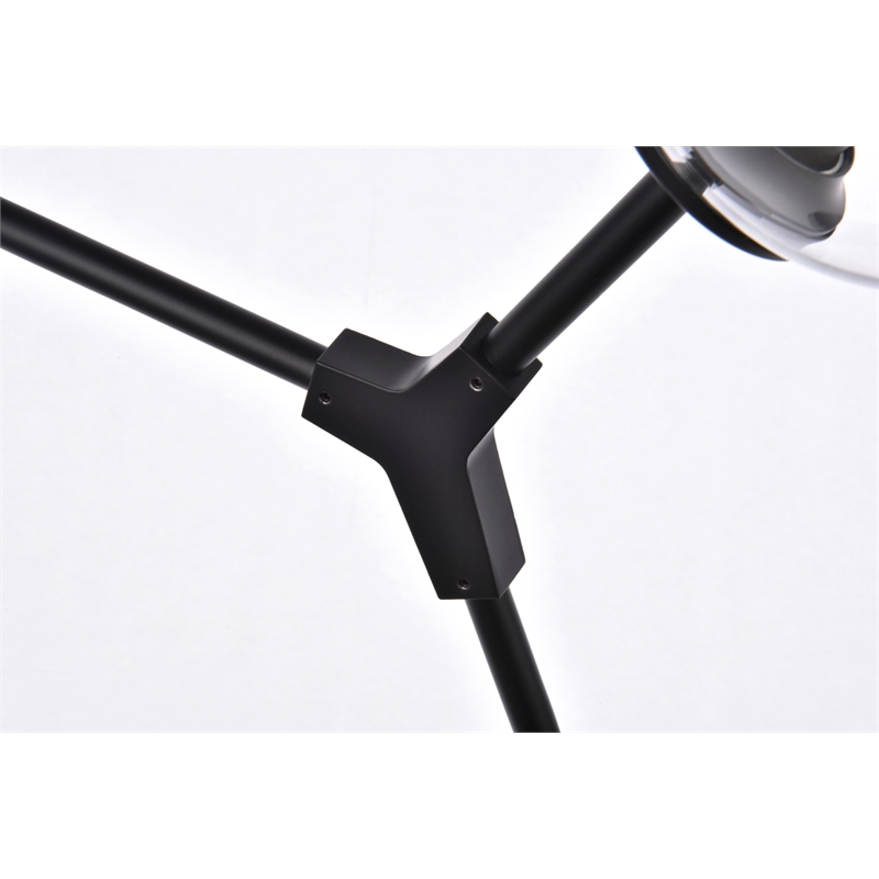 Elegant Lighting Cavoli 2 Lights Black Wall Sconce
