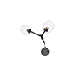 Elegant Lighting Cavoli 2 Lights Black Wall Sconce