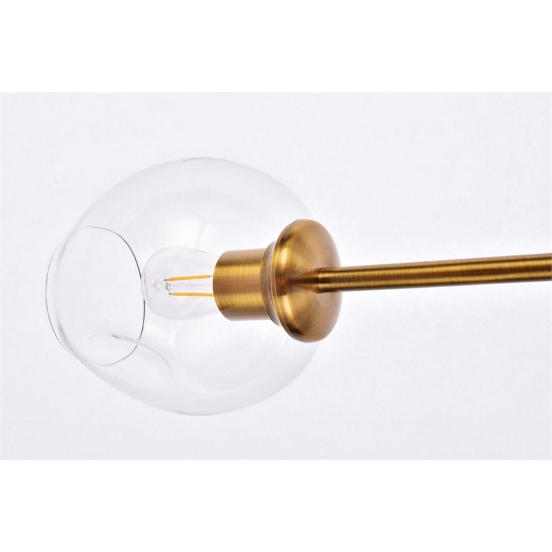 Elegant Lighting Cavoli 2 Lights Brass Wall Sconce