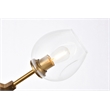 Elegant Lighting Cavoli 2 Lights Brass Wall Sconce