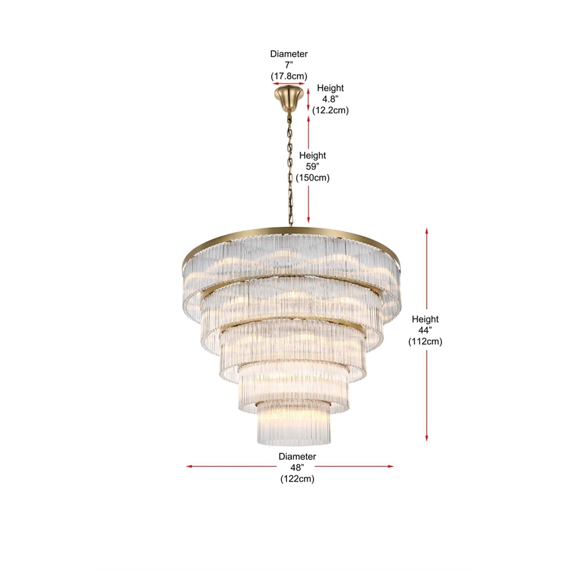 Elegant Lighting Harlow 48
