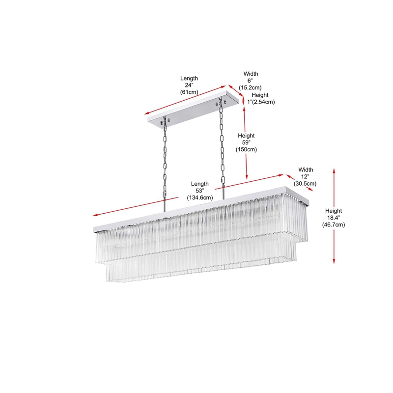 Elegant Lighting Harlow 53