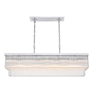 Elegant Lighting Harlow 53&quot Chandelier in Chrome