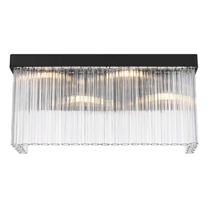 Elegant Lighting Harlow 19&quot Wall Sconce in Black