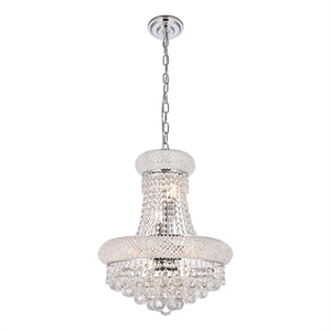primo royal crystal chandelier in chrome (a)