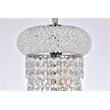 Elegant Home Fashions Primo 8-Light Crystal & Steel Chandelier in Chrome