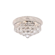 Elegant Lighting Primo 6-Light Metal & Crystal Flush Mount in Chrome