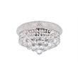 Elegant Lighting Primo 6-Light Metal & Crystal Flush Mount in Chrome