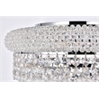 Elegant Lighting Primo 6-Light Metal & Crystal Flush Mount in Chrome
