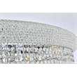 Elegant Lighting Primo 30-Light Metal & Crystal Flush Mount in Chrome