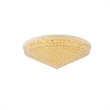 Elegant Lighting Primo 33-Light Metal & Crystal Flush Mount in Gold
