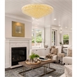 Elegant Lighting Primo 33-Light Metal & Crystal Flush Mount in Gold