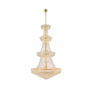 Elegant Lighting Primo 48&quot 42 Light Royal Crystal Chandelier