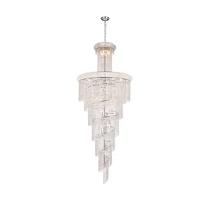 Elegant Lighting Spiral 36&quot 32 Light Royal Crystal Chandelier