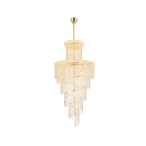 Elegant Lighting Spiral 48&quot 41 Light Royal Crystal Chandelier