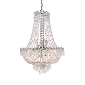 Elegant Lighting Century 20&quot 12 Light Royal Crystal Chandelier
