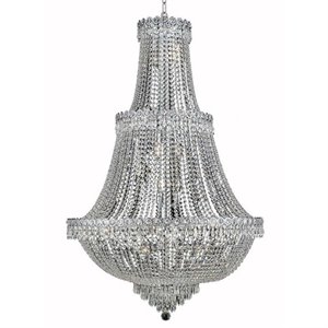 century royal crystal chandelier in chrome (a)