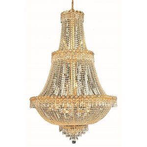 century royal crystal chandelier in gold (a)