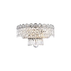 Elegant Lighting Century 6&quot 2 Light Royal Crystal Wall Sconce