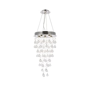 Elegant Lighting Galaxy 18&quot 6 Light Royal Crystal Chandelier