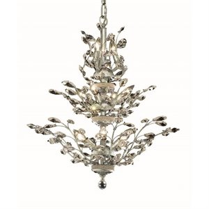 orchid royal crystal chandelier in chrome