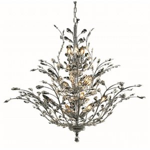 orchid royal crystal chandelier in chrome