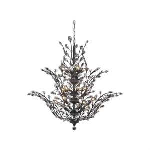 orchid royal crystal chandelier in dark bronze