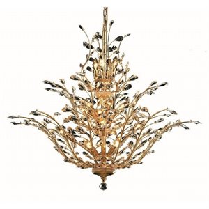 orchid royal crystal chandelier in gold