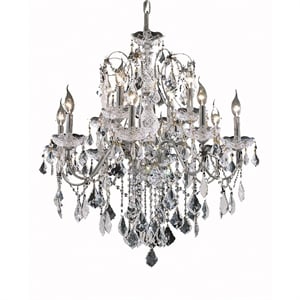 Elegant Lighting St. Francis 28&quot 12 Light Royal Crystal Chandelier