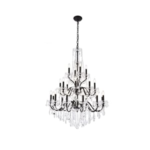 Elegant Lighting St. Francis 36&quot 24 Light Royal Crystal Chandelier