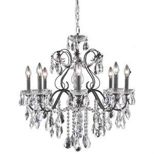 Elegant Lighting St. Francis 24&quot 8 Light Royal Crystal Chandelier