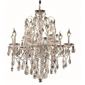 Elegant Lighting St. Francis 28&quot 12 Light Royal Crystal Chandelier
