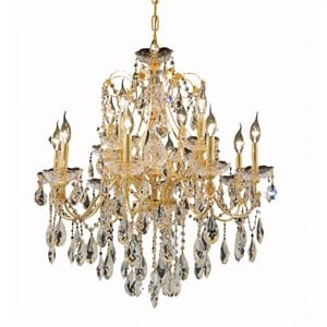 Elegant Lighting St. Francis 28&quot 12 Light Royal Crystal Chandelier