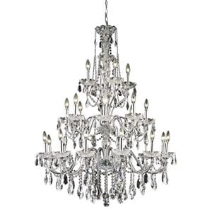 Elegant Lighting St. Francis 36&quot 24 Light Royal Crystal Chandelier