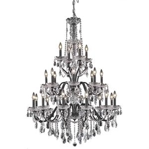 Elegant Lighting St. Francis 36&quot 24 Light Royal Crystal Chandelier