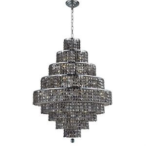 maxime royal crystal chandelier in chrome and silver (d)
