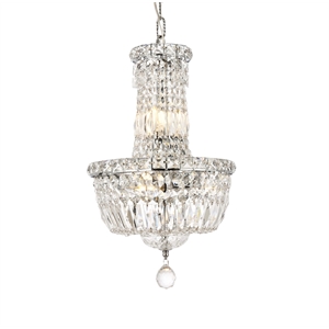 Elegant Lighting Tranquil 12&quot 6 Light Royal Crystal Chandelier