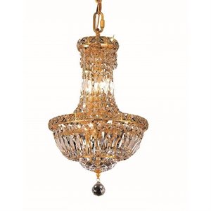 tranquil royal crystal chandelier in gold (c)