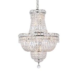 Elegant Lighting Tranquil 18&quot 12 Light Royal Crystal Chandelier