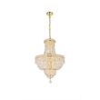 Elegant Lighting Tranquil 12-Light Crystal & Steel Chandelier in Gold
