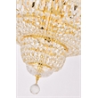 Elegant Lighting Tranquil 12-Light Crystal & Steel Chandelier in Gold