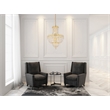 Elegant Lighting Tranquil 12-Light Crystal & Steel Chandelier in Gold
