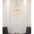 Elegant Lighting Tranquil 12-Light Crystal & Steel Chandelier in Gold