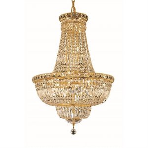 Elegant Lighting Tranquil 22&quot 22 Light Royal Crystal Chandelier