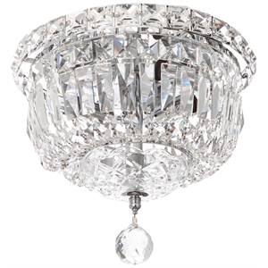 Elegant Lighting Tranquil 10&quot 4 Light Royal Crystal Flush Mount
